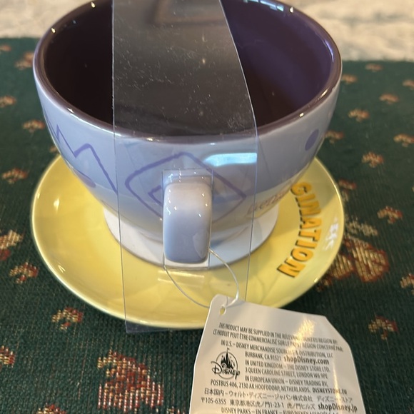 Disney’s oversize figment imagination cup, and saucer oversized, yellow, &purple - Picture 5 of 8
